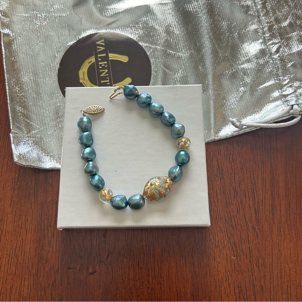 14k Gold Beaded Bracelet